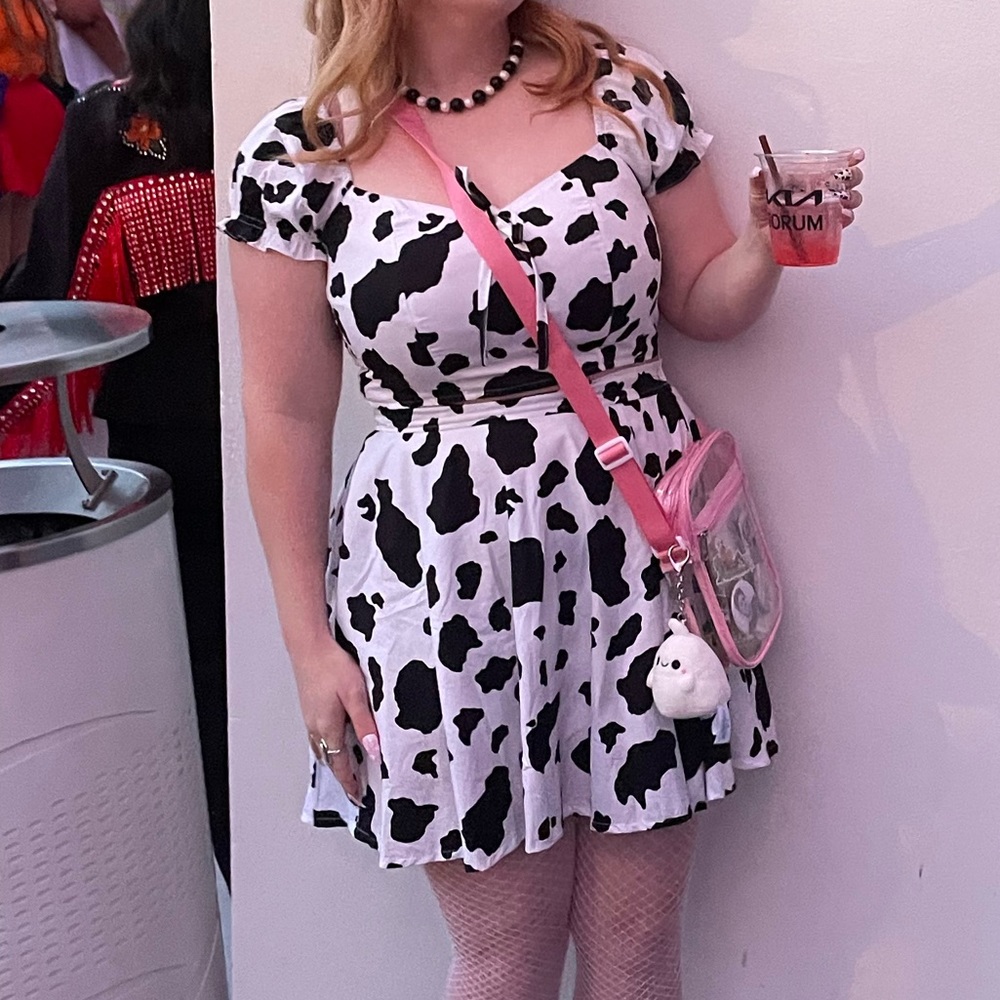 Bonne chance collections two piece cow skirt and top